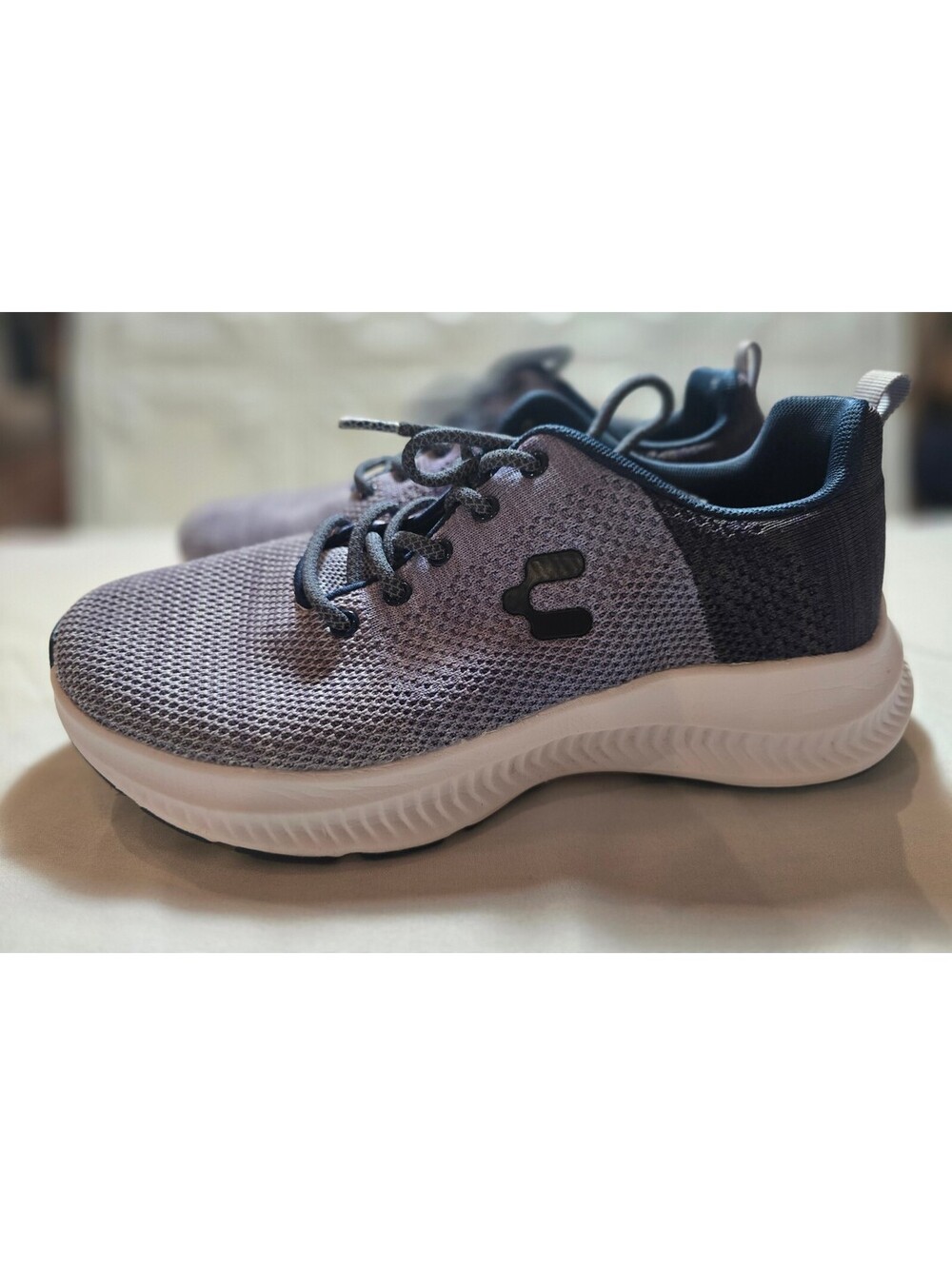 Charly Womens Purple Mesh Athletic Running Shoes Size 10